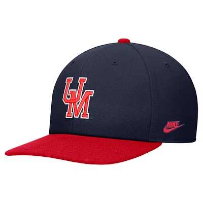 Casquette Nike bleu marine Ole Miss Rebels Vintage Snapback pour homme