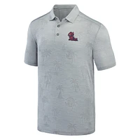 Men's Tommy Bahama Gray Ole Miss Rebels Sport Palm Coast Palmera IslandZone Polo