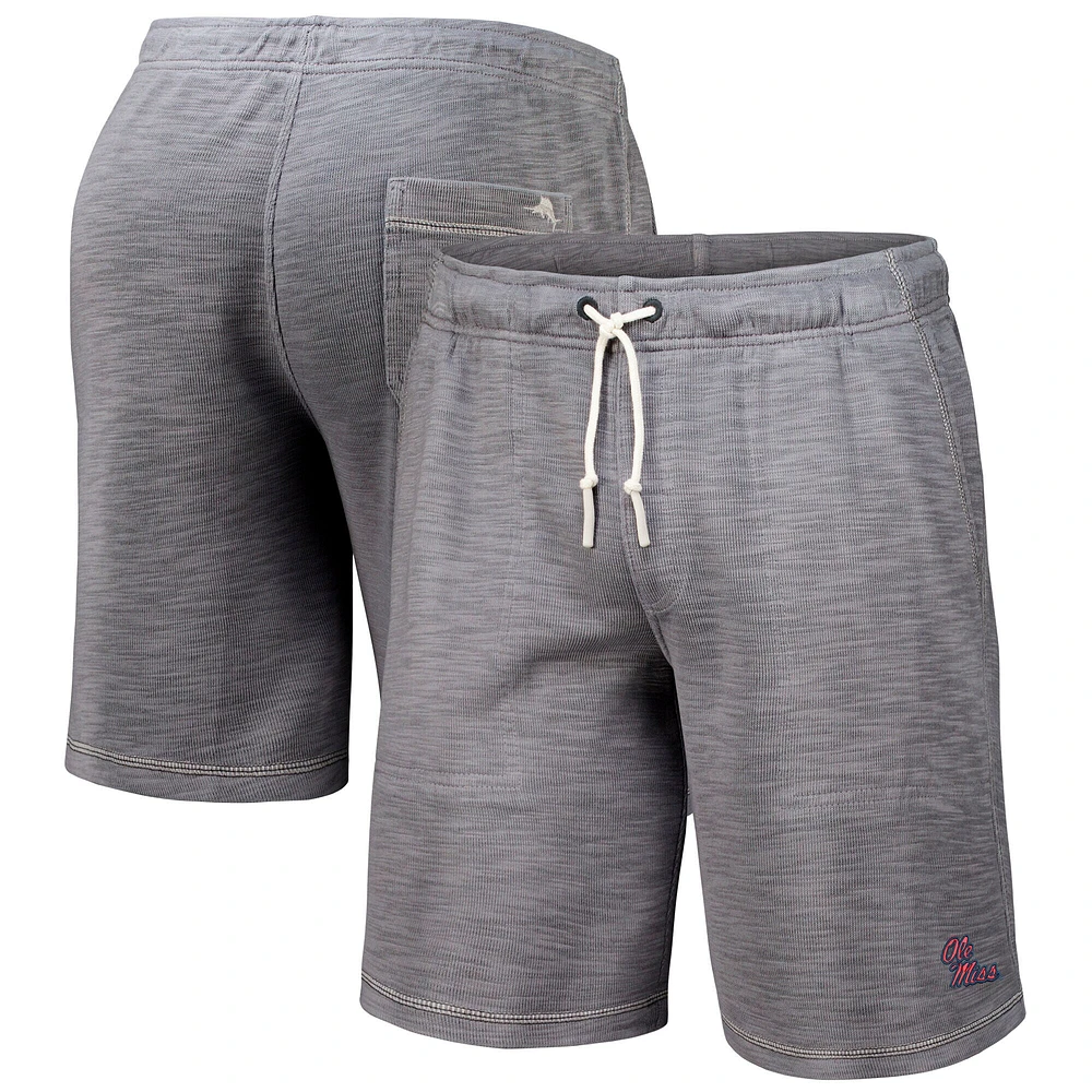 Men's Tommy Bahama Gray Ole Miss Rebels Tobago Bay Tri-Blend Shorts