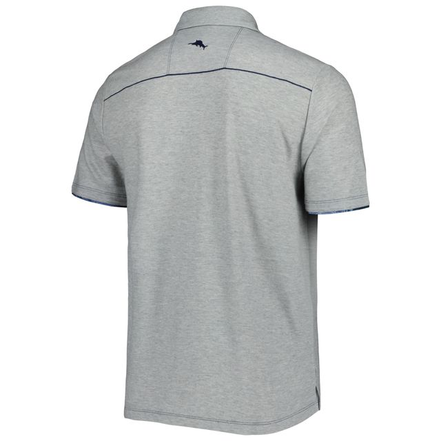 Polo Tommy Bahama gris chiné Ole Miss Rebels IslandZone Tailgater pour homme