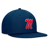 Men's Top of the World Navy Ole Miss Rebels Fundamental Snapback Hat