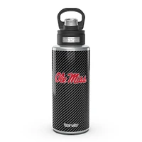 Tervis Ole Miss Rebelles 32oz. Bouteille d'eau à large goulot en fibre de carbone