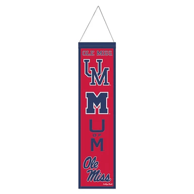 Bannière WinCraft Ole Miss Rebels 8" x 32" College Vault Evolution