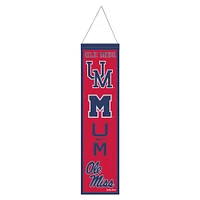 Bannière WinCraft Ole Miss Rebels 8" x 32" College Vault Evolution