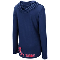 Colosseum Navy Ole Miss Rebels My Lover T-shirt à capuche léger manches longues pour femme