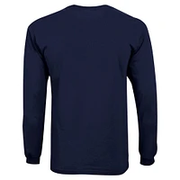 T-shirt à manches longues avec logo vieilli Ole Miss Rebels, champion des jeunes, bleu marine