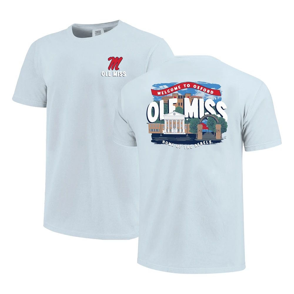 Youth  Light Blue Ole Miss Rebels Local Campus Scene T-Shirt