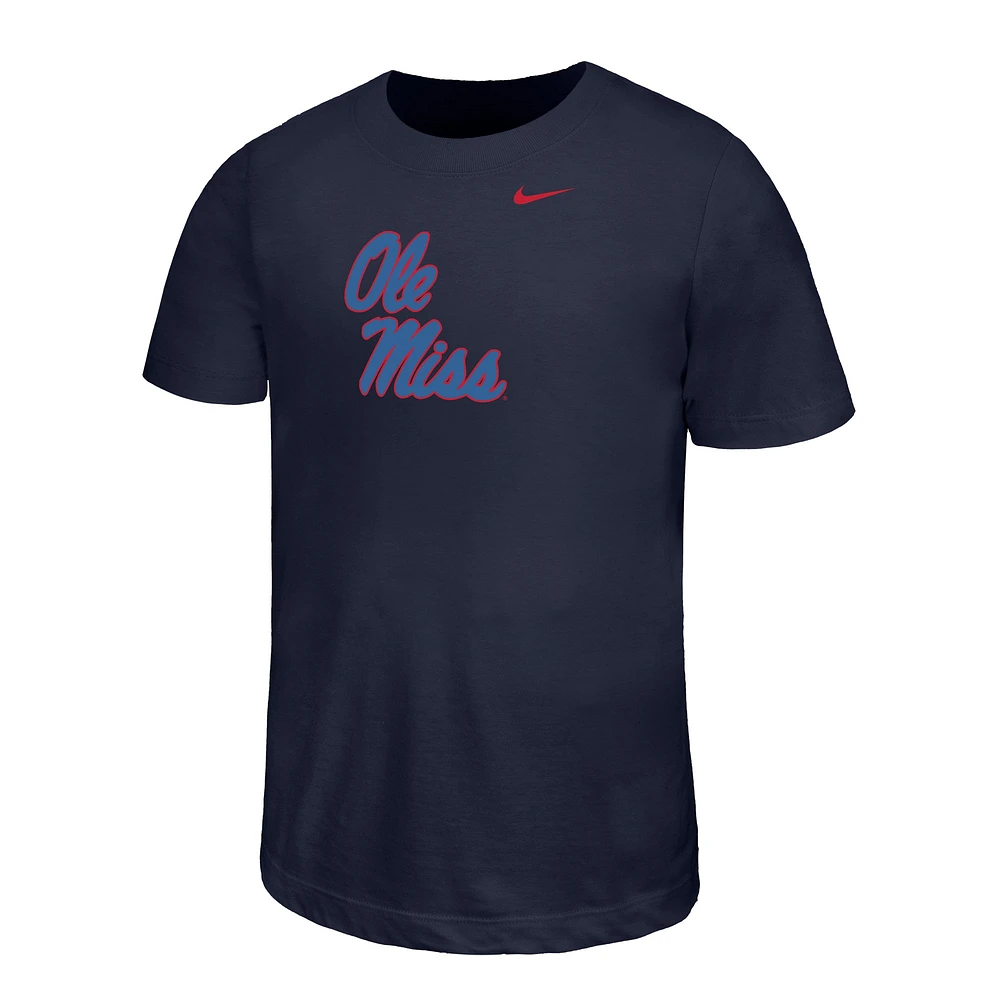 Youth Nike Navy Ole Miss Rebels Legend Color Pop Performance T-Shirt