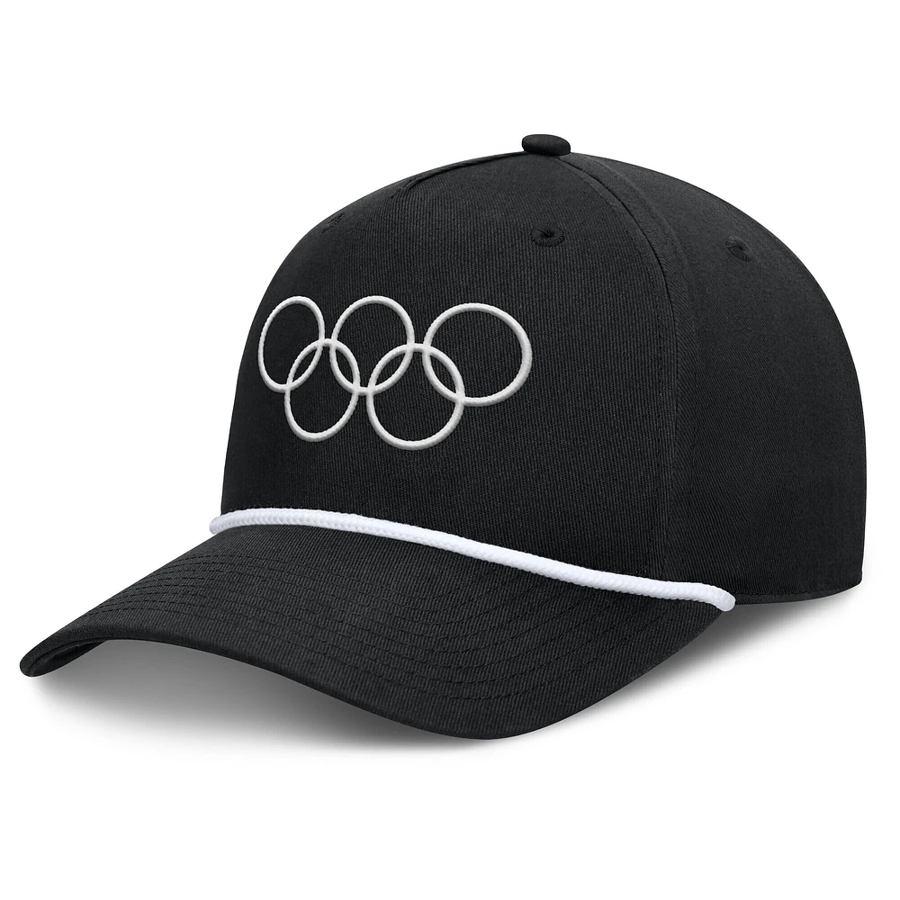 Casquette ajustable noire pour hommes Fanatics pour podium des Jeux olympiques