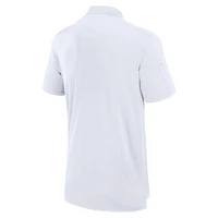 Men's Fanatics White Olympic Games Union Bar Quarter-Zip Polo