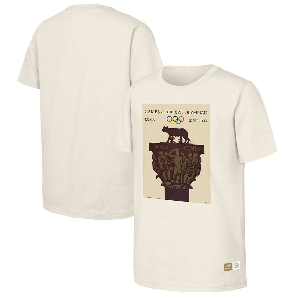 Men's Natural 1960 Rome Games Olympic Heritage T-Shirt