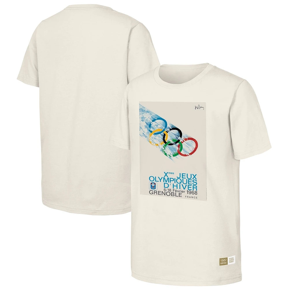 Men's Natural 1968 Grenbole Games Olympic Heritage T-Shirt