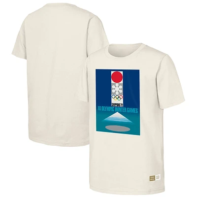 T-shirt naturel du patrimoine olympique des Jeux de Sapporo 1972 pour hommes