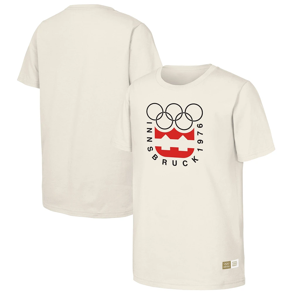 Men's Natural 1976 Innsbruck Games Olympic Heritage T-Shirt