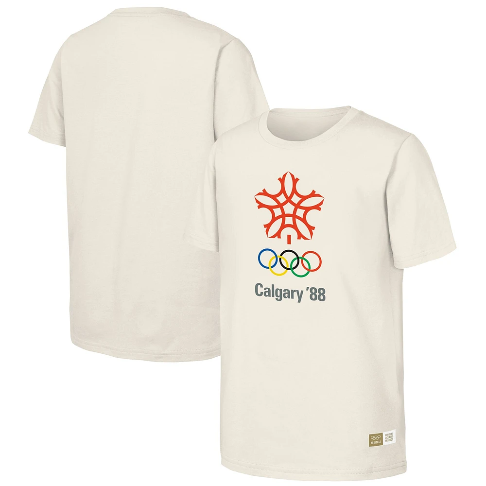 Men's Natural 1988 Calgary Games Olympic Heritage T-Shirt