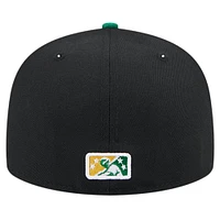 Men's New Era Black Omaha Storm Chasers Theme Night Runzas 59FIFTY Fitted Hat