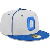 Men's New Era Gray Omaha Storm Chasers Theme Nights Rockets  59FIFTY Fitted Hat