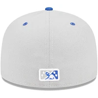 Men's New Era Gray Omaha Storm Chasers Theme Nights Rockets  59FIFTY Fitted Hat