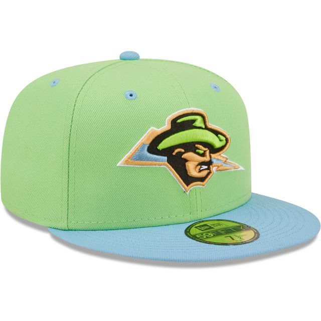 Casquette ajustée 59FIFTY Cazadores De Tormentas Omaha Copa La Diversion New Era pour homme, vert/bleu clair