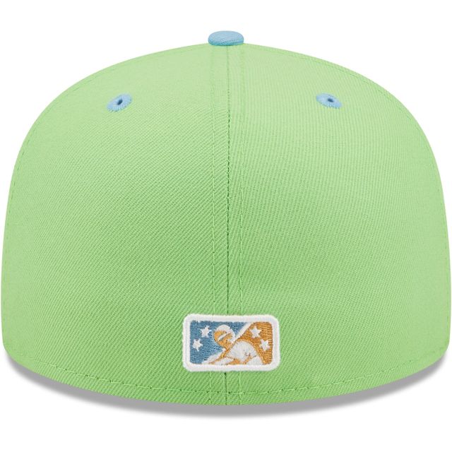 Casquette ajustée 59FIFTY Cazadores De Tormentas Omaha Copa La Diversion New Era pour homme, vert/bleu clair