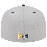 Men's New Era White Omaha Storm Chasers Theme Nights Cattlemen  59FIFTY Fitted Hat