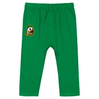 Infant Green Oregon Ducks Double Up Long Sleeve Bodysuit & Pant Set