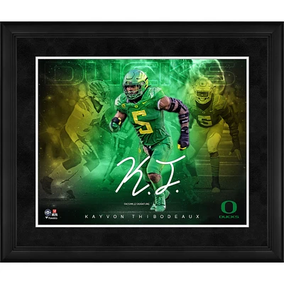 Kayvon Thibodeaux Oregon Ducks Facsimile Signature Framed 16" x 20" Stars of the Game Collage