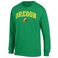 Men's Champion  Green Oregon Ducks Arch Over Logo Long Sleeve T-Shirt