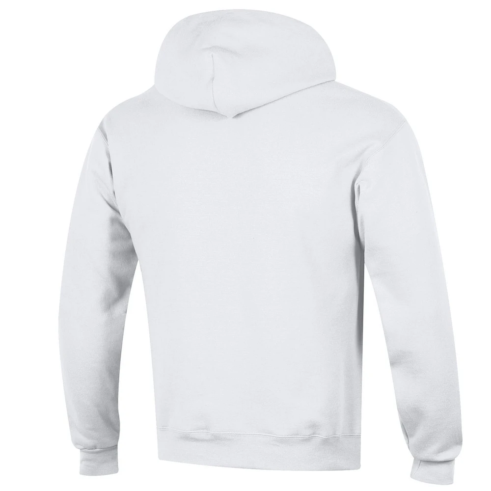 Men's Champion  White Oregon Ducks Arch Over Logo Pullover Hoodie