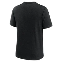Men's Nike  Heather Black Oregon Ducks Tri-Blend Fashion T-Shirt