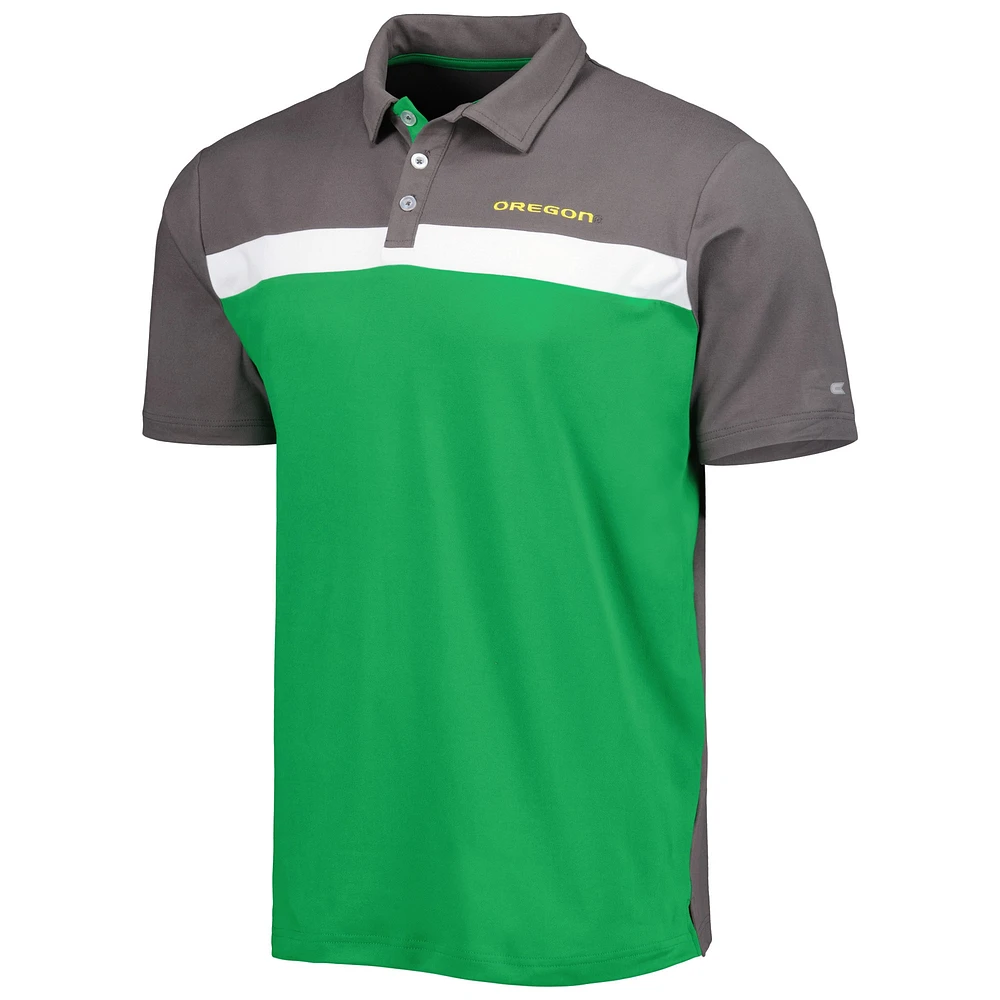 Men's Colosseum Charcoal Oregon Ducks Two Yutes Polo