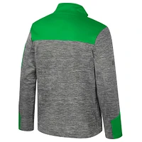 Men's Colosseum  Gray/Green Oregon Ducks Guard Full-Zip Jacket