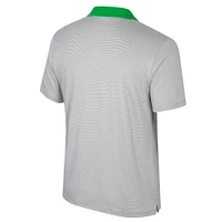 Men's Colosseum Gray Oregon Ducks Tuck Striped Polo