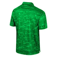 Men's Colosseum Green Oregon Ducks Daly Print Polo
