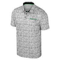 Men's Colosseum Green Oregon Ducks It's Time! Allover Print Polo