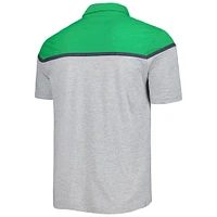 Men's Colosseum Heather Gray Oregon Ducks Chamberlain Polo