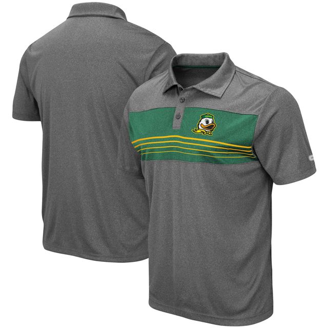 Polo Colosseum anthracite chiné Oregon Ducks Wordmark Smithers pour homme