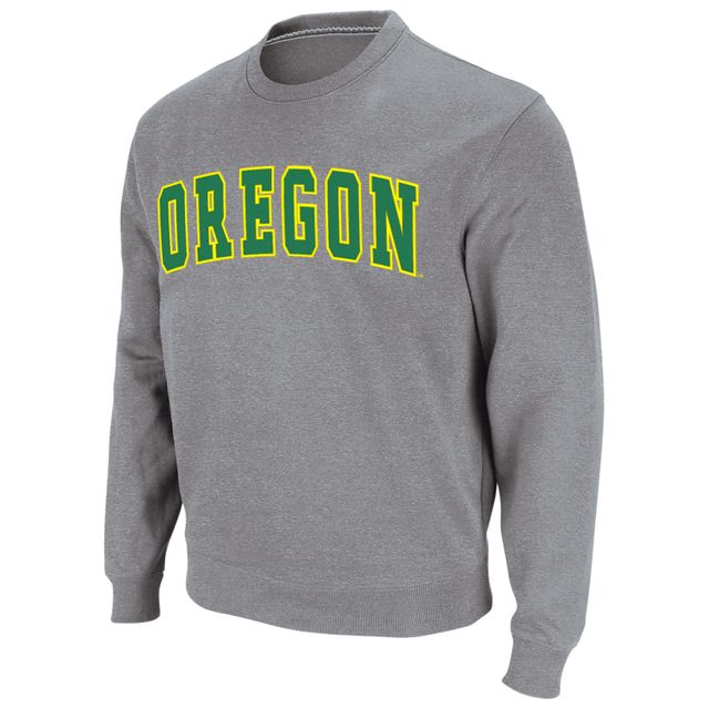 Sweat Colosseum gris chiné Oregon Ducks Arch & Logo pour homme