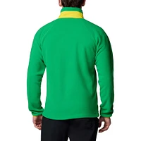 Men's Columbia  Green Oregon Ducks Flanker IV Fleece Raglan Full-Zip Jacket