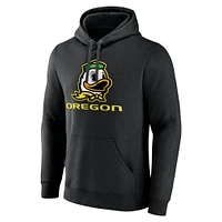 Men's Fanatics  Black Oregon Ducks Team Lockup Pullover Hoodie