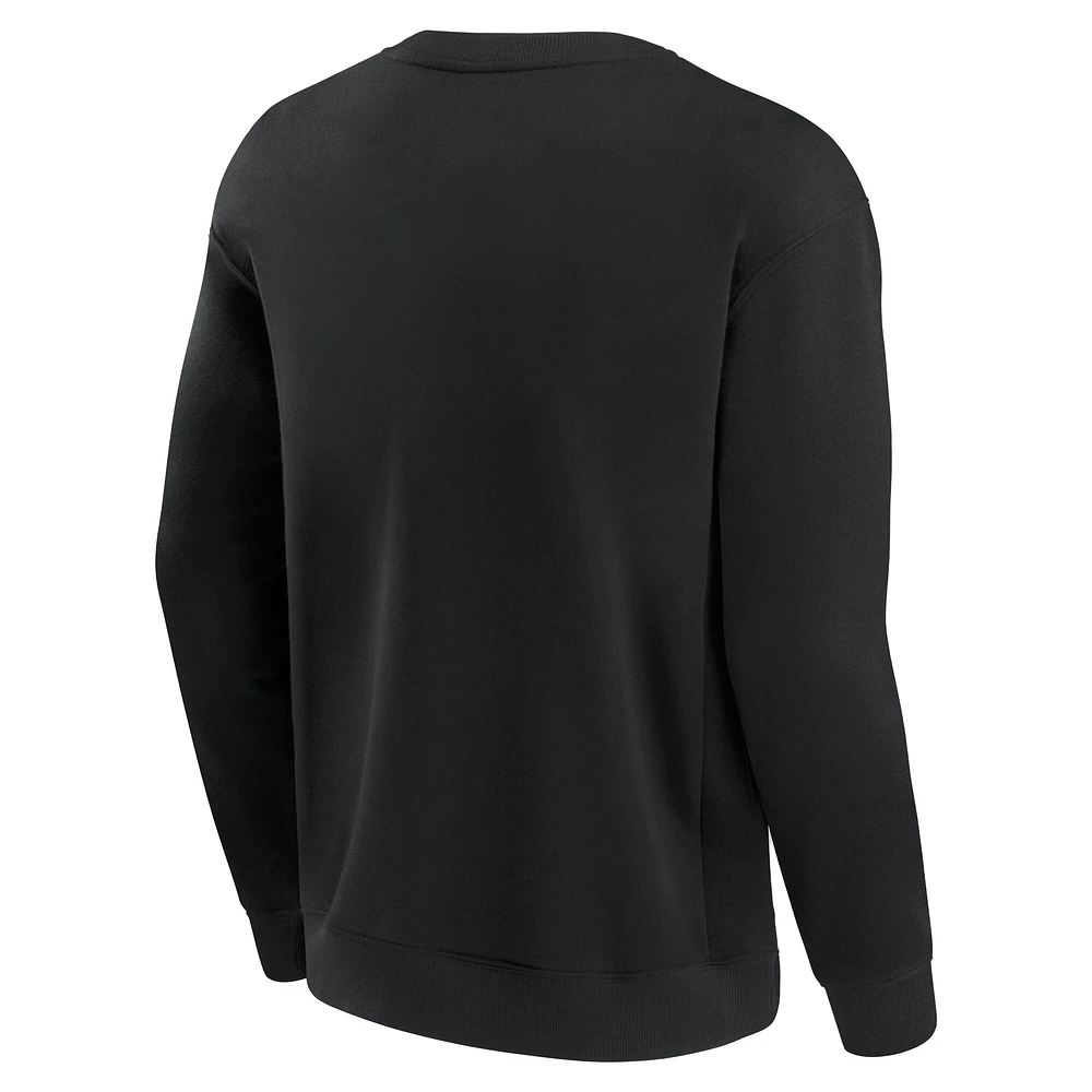 Men's Fanatics Black Oregon Ducks Unlimited Pullover Sweatshirt