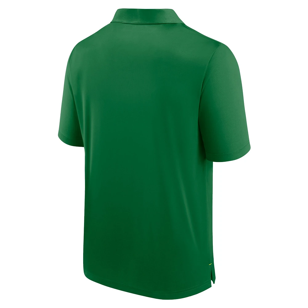 Men's Fanatics  Green Oregon Ducks Defender Polo