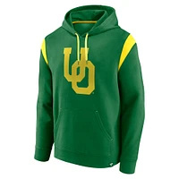 Men's Fanatics Green Oregon Ducks Gym Rat Pullover Hoodie