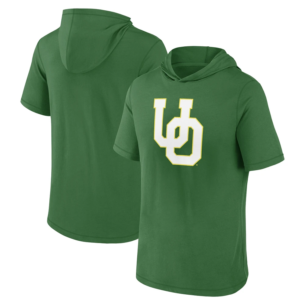Men's Fanatics  Green Oregon Ducks Primary Logo Hoodie T-Shirt