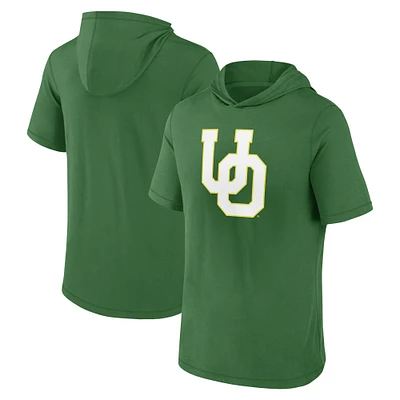 Men's Fanatics  Green Oregon Ducks Primary Logo Hoodie T-Shirt