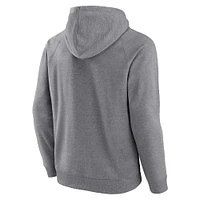 Men's Fanatics Heather Gray Oregon Ducks True Classics On Deck Fleece Pullover Hoodie