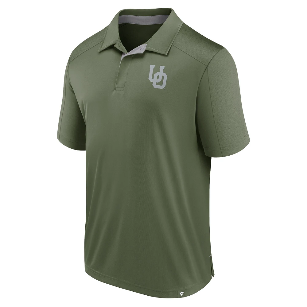 Men's Fanatics Olive Oregon Ducks OHT Defender Polo