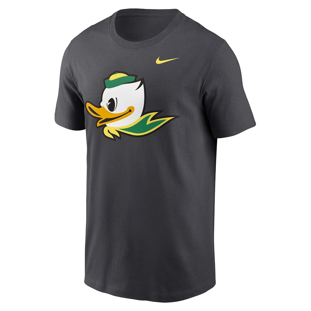 Men's Nike Anthracite Oregon Ducks Primetime Alternate Logo T-Shirt