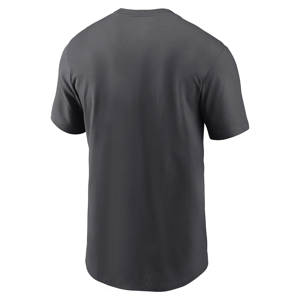 Men's Nike Anthracite Oregon Ducks Primetime Alternate Logo T-Shirt