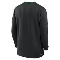 Haut à manches longues et demi-zip Nike Sideline Coach Performance Oregon Ducks 2024 pour homme, noir